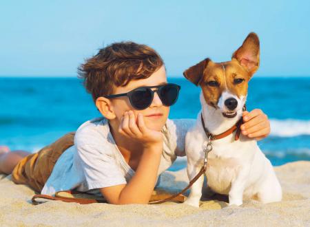 vacanza cane bambino